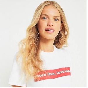 Urban Outfitters “More love, love more” T-shirt